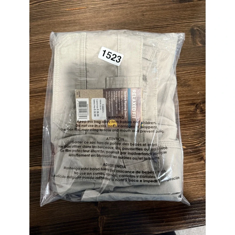 Carhartt Relaxed Fit Tacoma Ripstop Cargo‎ Shorts Khaki Men Size 42x10